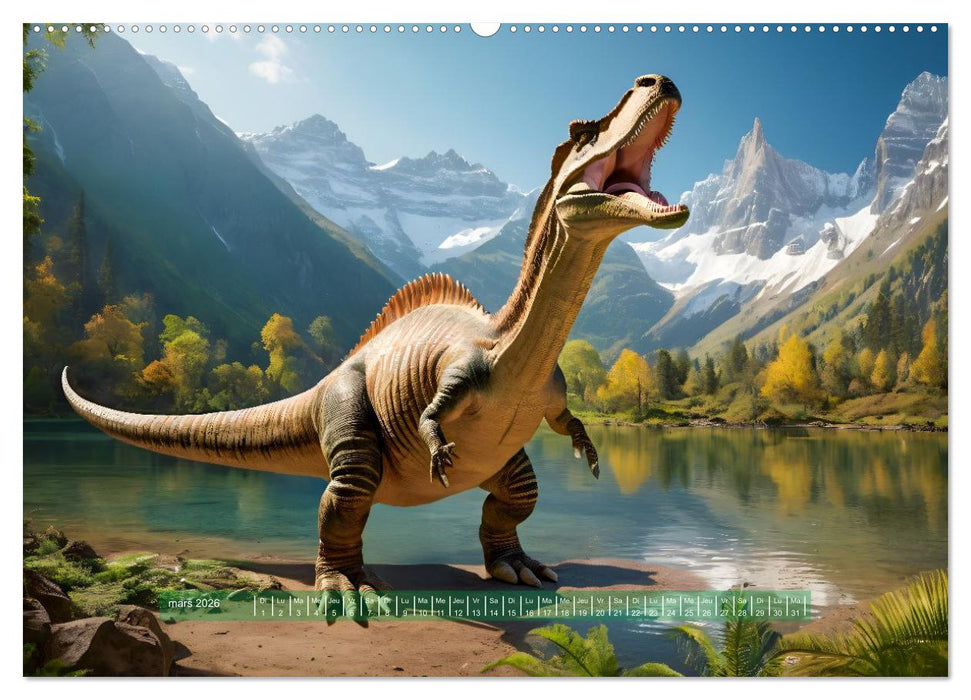 Un voyage vers le passé - Découverte de la faune (CALVENDO Calendrier mensuel 2026)