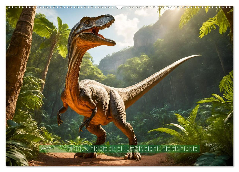 Un voyage vers le passé - Découverte de la faune (CALVENDO Calendrier mensuel 2026)