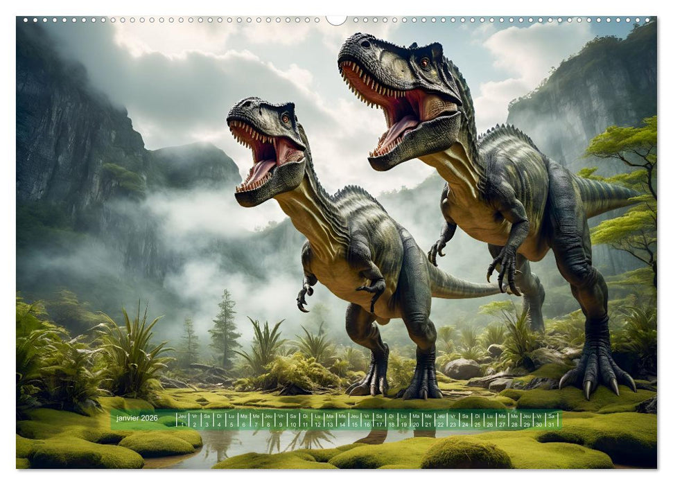 Un voyage vers le passé - Découverte de la faune (CALVENDO Calendrier supérieur 2026)