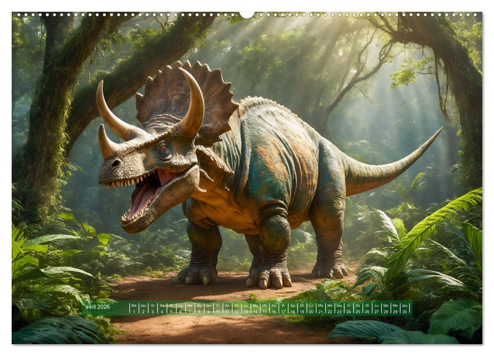 Un voyage vers le passé - Découverte de la faune (CALVENDO Calendrier supérieur 2026)