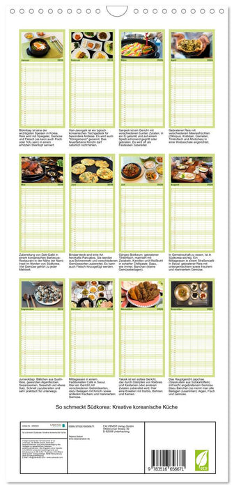 So schmeckt Südkorea: Kreative koreanische Küche (CALVENDO Familienplaner 2026)
