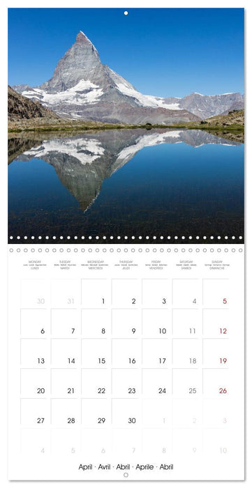 Dominant peaks of the Alps (CALVENDO Monthly Calendar 2026)