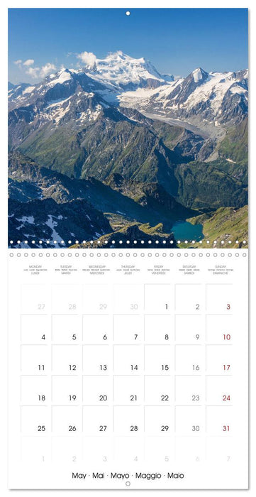Dominant peaks of the Alps (CALVENDO Monthly Calendar 2026)