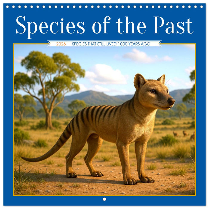 Species of the Past (CALVENDO Monthly Calendar 2026)