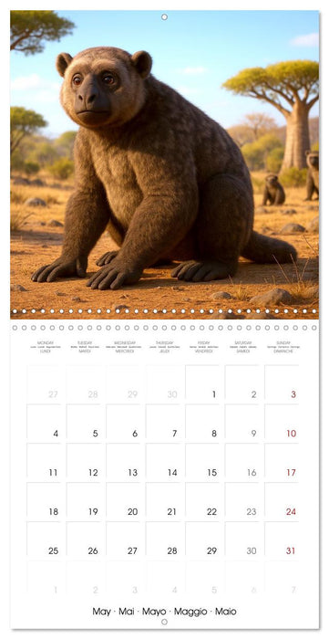 Species of the Past (CALVENDO Monthly Calendar 2026)