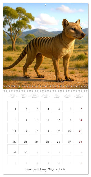 Species of the Past (CALVENDO Monthly Calendar 2026)