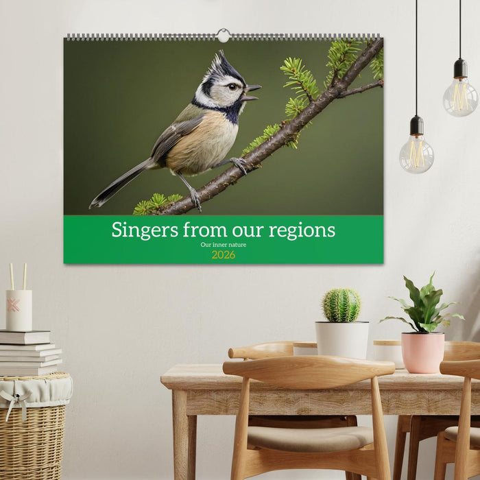 Singers from our regions - Our intimate nature (CALVENDO Monthly Calendar 2026)