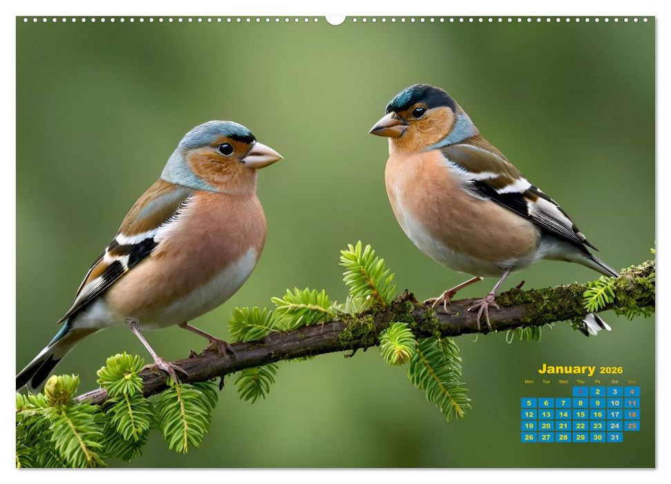 Singers from our regions - Our intimate nature (CALVENDO Monthly Calendar 2026)