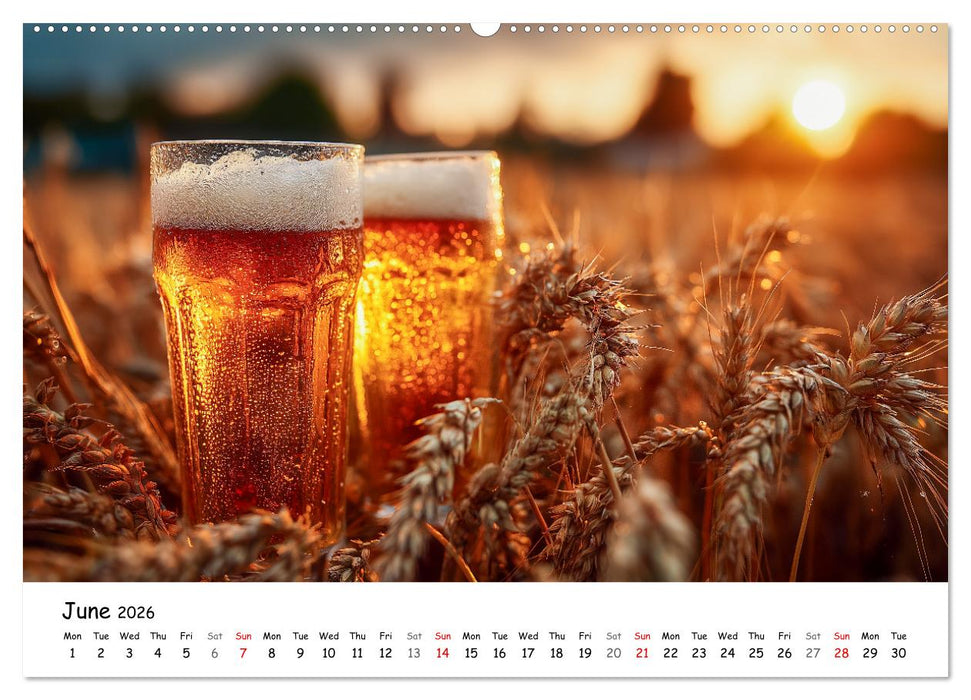 A Year of Beer - Bavarian Brews and Scenic Views (CALVENDO Premium-Calendar 2026)