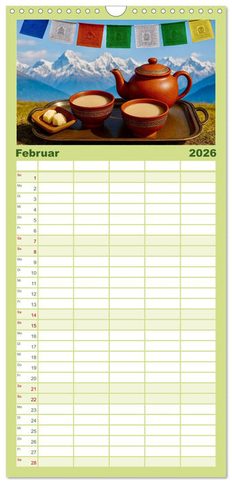 Teezeremonien aus aller Welt (CALVENDO Familienplaner 2026)