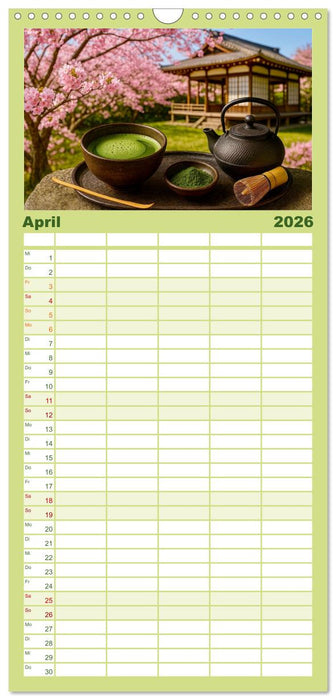 Teezeremonien aus aller Welt (CALVENDO Familienplaner 2026)