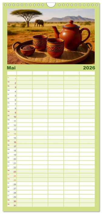 Teezeremonien aus aller Welt (CALVENDO Familienplaner 2026)