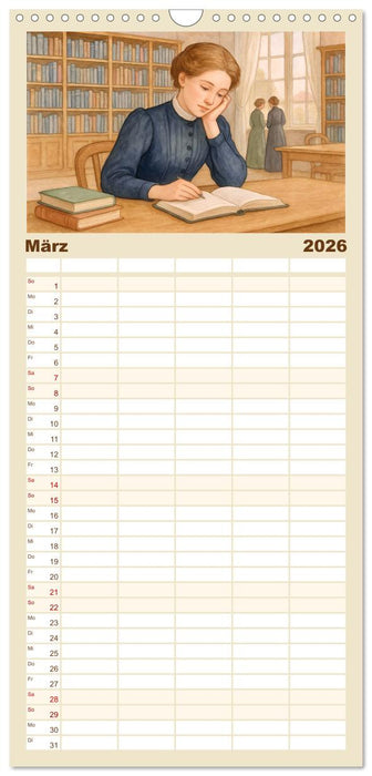 Selma Lagerlöf (CALVENDO Familienplaner 2026)