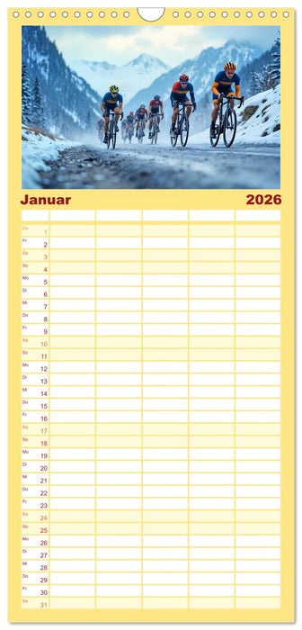 Kilometerkiller - Rennrad-Power im Jahresverlauf (CALVENDO Familienplaner 2026)