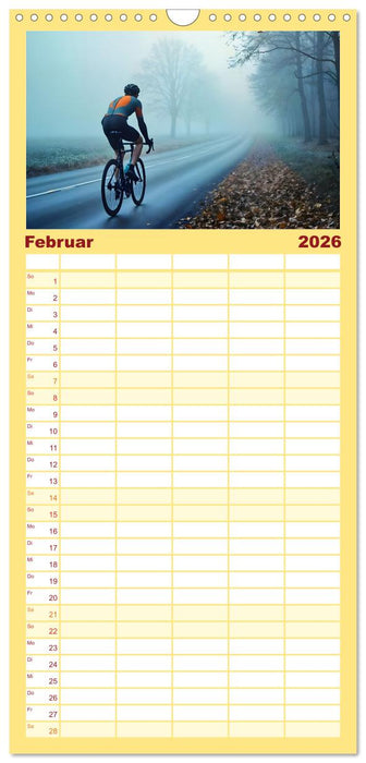 Kilometerkiller - Rennrad-Power im Jahresverlauf (CALVENDO Familienplaner 2026)