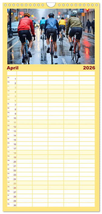 Kilometerkiller - Rennrad-Power im Jahresverlauf (CALVENDO Familienplaner 2026)