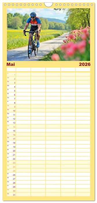 Kilometerkiller - Rennrad-Power im Jahresverlauf (CALVENDO Familienplaner 2026)