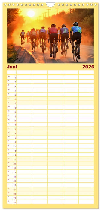 Kilometerkiller - Rennrad-Power im Jahresverlauf (CALVENDO Familienplaner 2026)