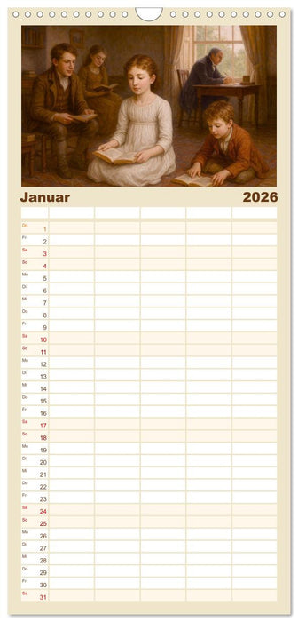 Jane Austen (CALVENDO Familienplaner 2026)