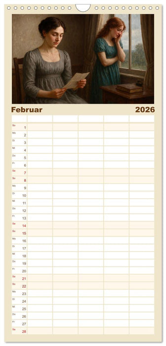 Jane Austen (CALVENDO Familienplaner 2026)