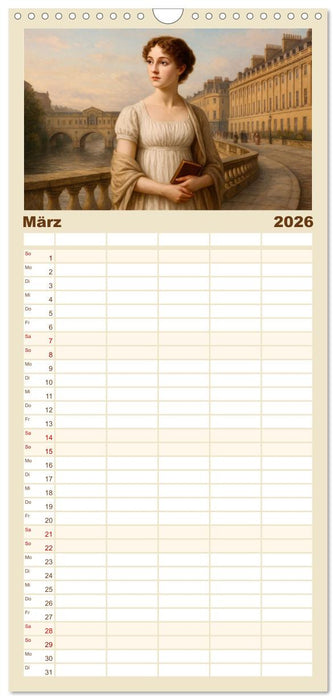Jane Austen (CALVENDO Familienplaner 2026)
