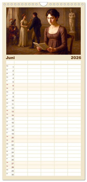 Jane Austen (CALVENDO Familienplaner 2026)