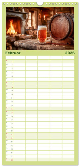 Bier im Blut - Maß für Maß durchs Männerjahr (CALVENDO Familienplaner 2026)
