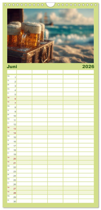 Bier im Blut - Maß für Maß durchs Männerjahr (CALVENDO Familienplaner 2026)