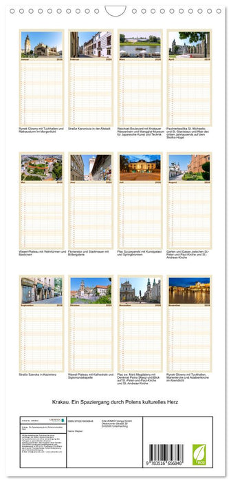 Krakau. Ein Spaziergang durch Polens kulturelles Herz (CALVENDO Familienplaner 2026)