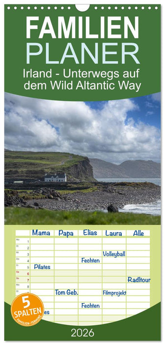 Irland - Unterwegs auf dem Wild Altantic Way (CALVENDO Familienplaner 2026)