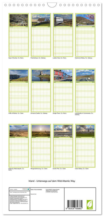 Irland - Unterwegs auf dem Wild Altantic Way (CALVENDO Familienplaner 2026)
