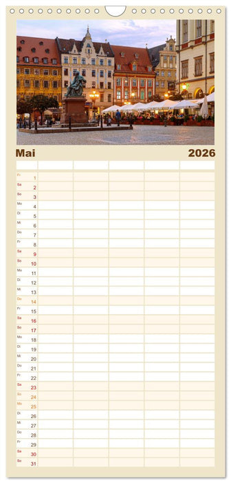 Breslau. Polens architektonisches Juwel an der Oder (CALVENDO Familienplaner 2026)