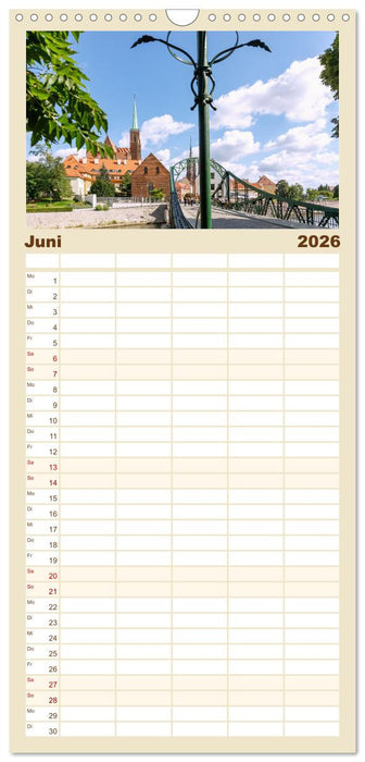 Breslau. Polens architektonisches Juwel an der Oder (CALVENDO Familienplaner 2026)