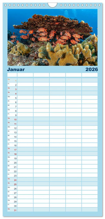 Unterwasserwelt Christmas Island (CALVENDO Familienplaner 2026)