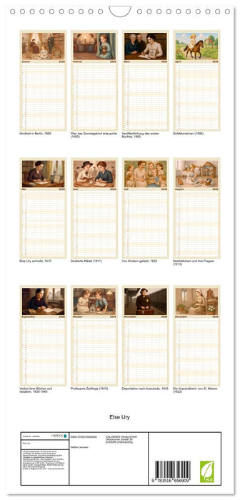 Else Ury (CALVENDO Familienplaner 2026)