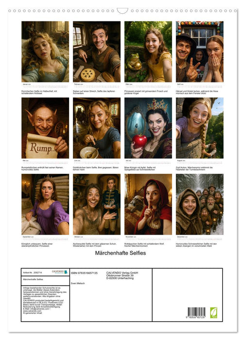 Märchenhafte Selfies (CALVENDO Wandkalender 2026)