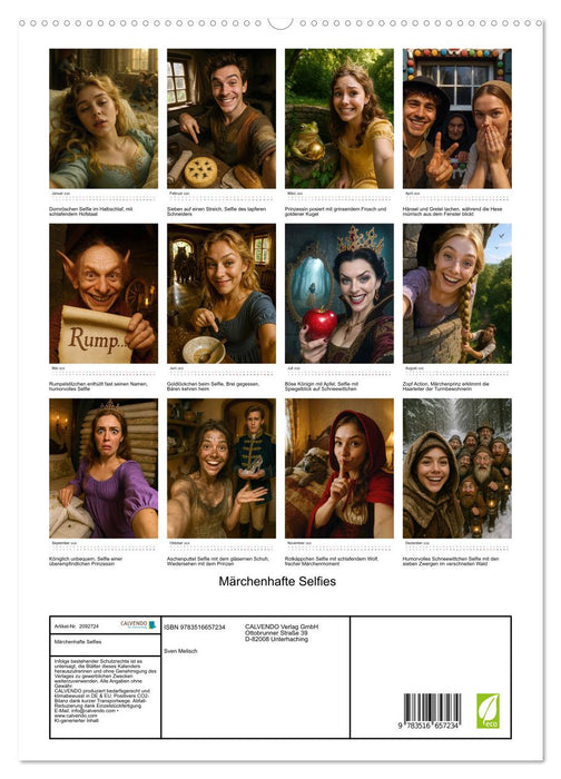 Märchenhafte Selfies (CALVENDO Premium Wandkalender 2026)