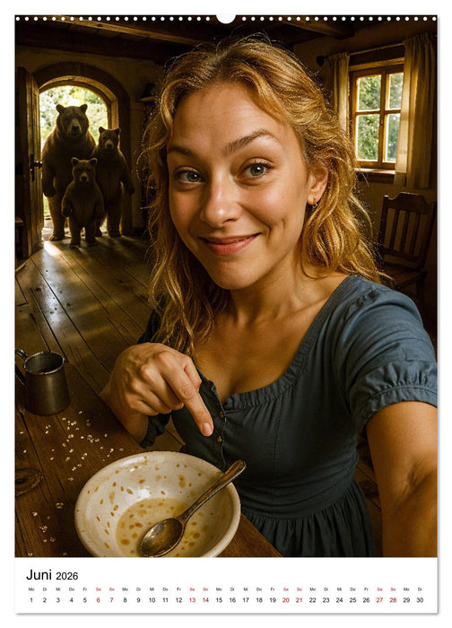 Märchenhafte Selfies (CALVENDO Premium Wandkalender 2026)