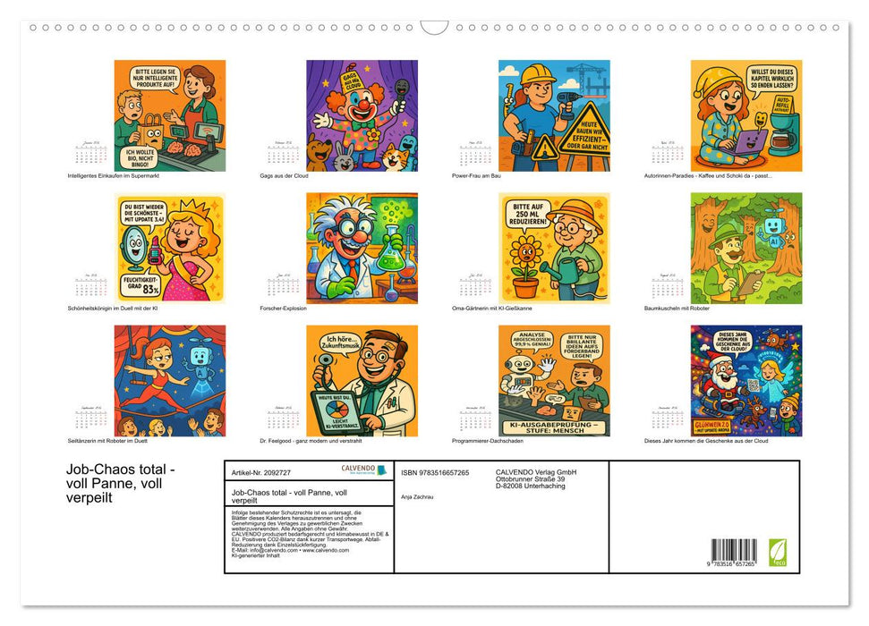 Job-Chaos total - voll Panne, voll verpeilt (CALVENDO Wandkalender 2026)
