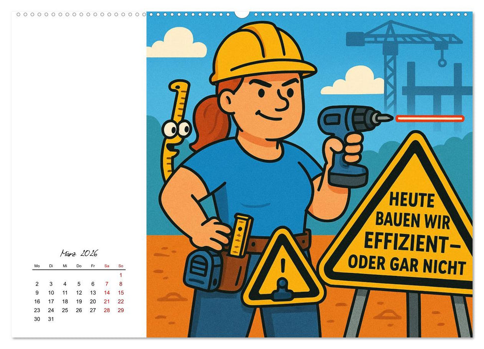 Job-Chaos total - voll Panne, voll verpeilt (CALVENDO Wandkalender 2026)