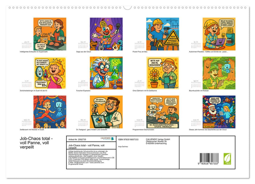 Job-Chaos total - voll Panne, voll verpeilt (CALVENDO Premium Wandkalender 2026)