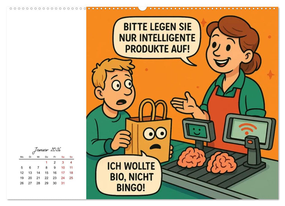 Job-Chaos total - voll Panne, voll verpeilt (CALVENDO Premium Wandkalender 2026)