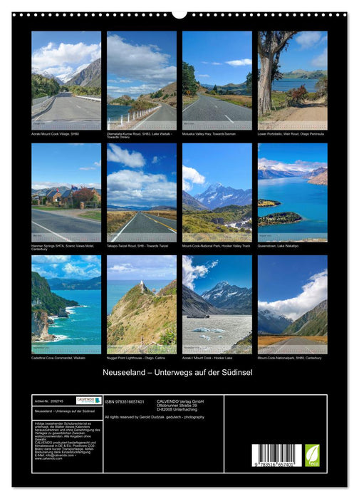Neuseeland – Unterwegs auf der Südinsel (CALVENDO Premium Wandkalender 2026)