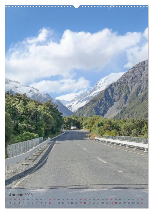 Neuseeland – Unterwegs auf der Südinsel (CALVENDO Premium Wandkalender 2026)