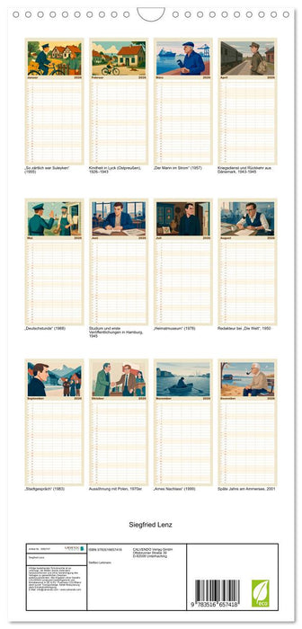 Siegfried Lenz (CALVENDO Familienplaner 2026)