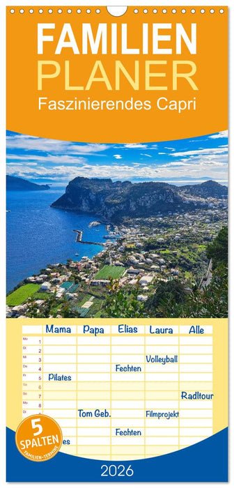 Faszinierendes Capri (CALVENDO Familienplaner 2026)