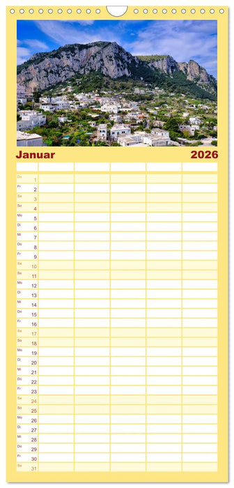 Faszinierendes Capri (CALVENDO Familienplaner 2026)