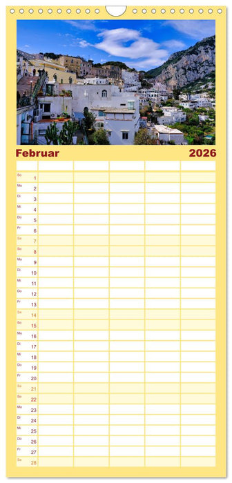 Faszinierendes Capri (CALVENDO Familienplaner 2026)