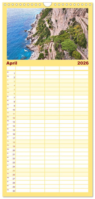 Faszinierendes Capri (CALVENDO Familienplaner 2026)
