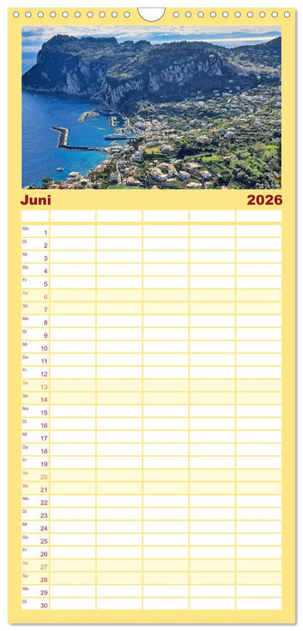Faszinierendes Capri (CALVENDO Familienplaner 2026)